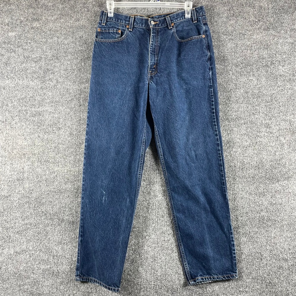 Vintage Levis 550 Jeans Mens 36x32 Blue Relaxed Fit Tapered Leg Denim Y2K Dark